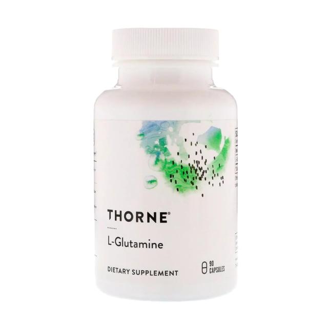 foto харчова добавка амінокислота thorne research l-glutamine, 90 шт