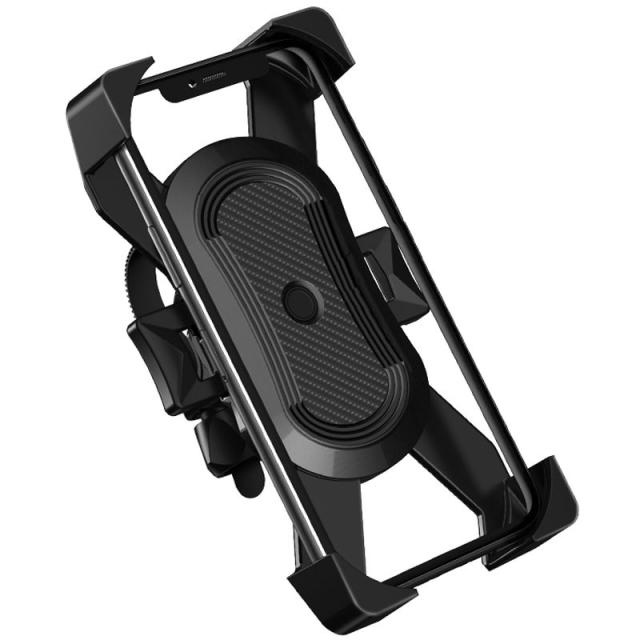 foto тримач для телефона wiwu pl800 motorcycle mobile phone holder handlebar mount (чорний) 1191145