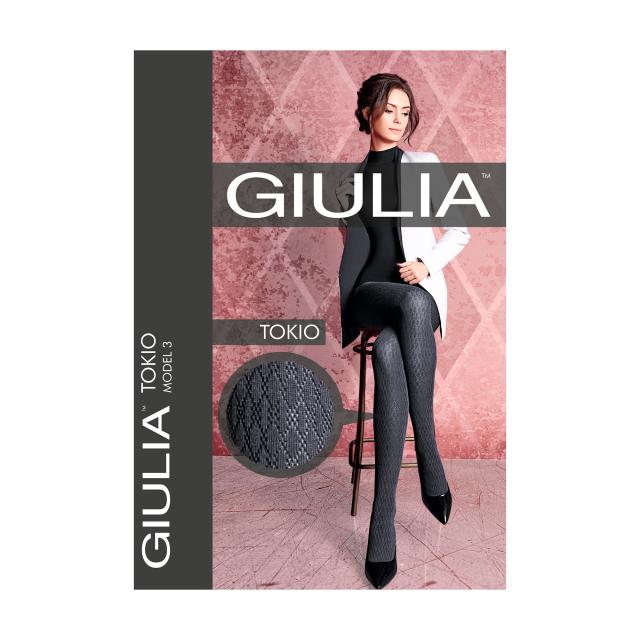 foto теплі колготки жіночі giulia tokio (3) без шортиків, 150 den, iron, розмір 3