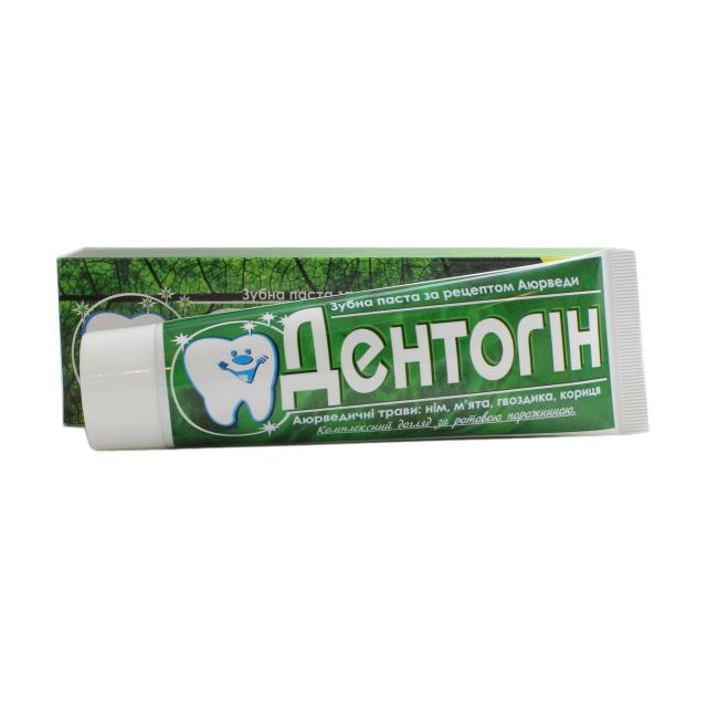 foto профілактична зубна паста triuga дентогін на основі аюрведичних трав, 100 г