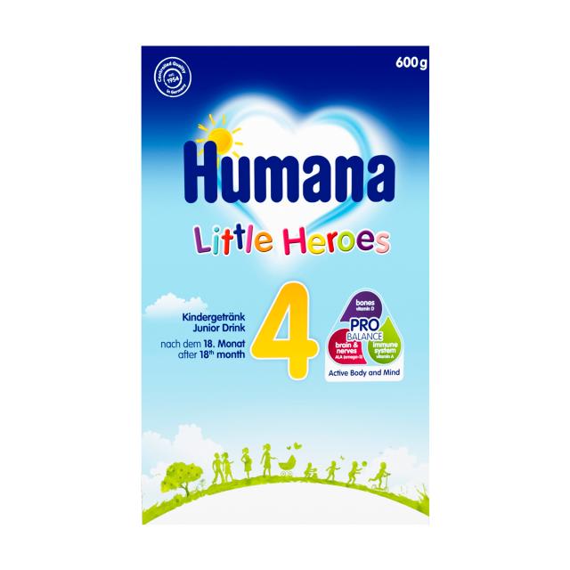 foto суха молочна суміш humana little heroes 4, від 18 місяців, 600 г