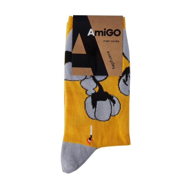 foto шкарпетки чоловічі amigo класичнi, паління вбиває, розмір 27
