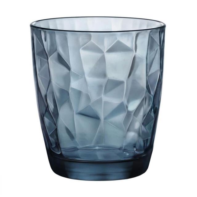 foto набір низьких склянок bormioli rocco diamond ocean blue, 6*305 мл