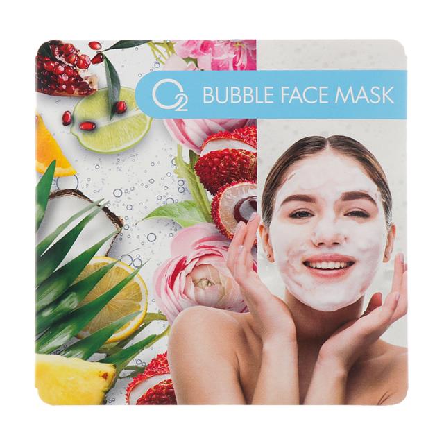 foto бульбашкова маска для обличчя lambre o2 bubble face mask з сильною кисневою дією, 2*8 мл