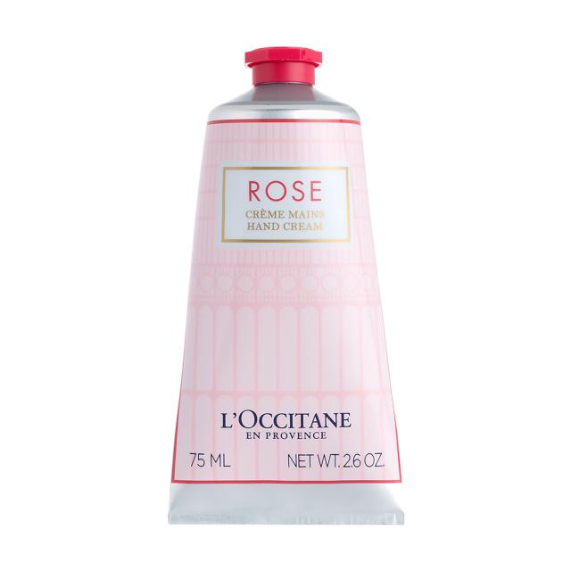foto крем для рук l'occitane rose hand cream троянда, 75 мл