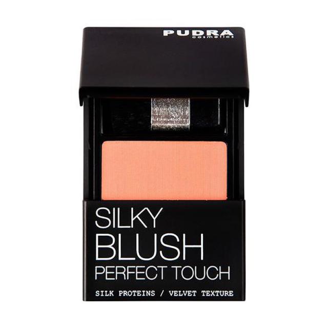 foto компактні рум'яна для обличчя pudra cosmetics perfect touch silky blush 02, 4.2 г
