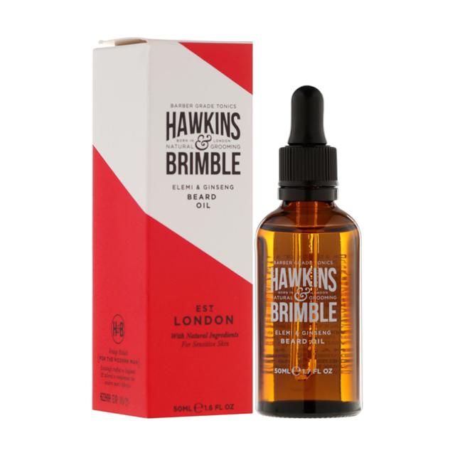 foto олія для бороди hawkins & brimble elemi & ginseng beard oil, 50 мл