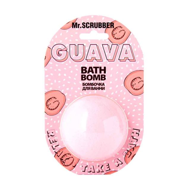 foto бомбочка для ванни mr.scrubber guava bath bomb, 200 г