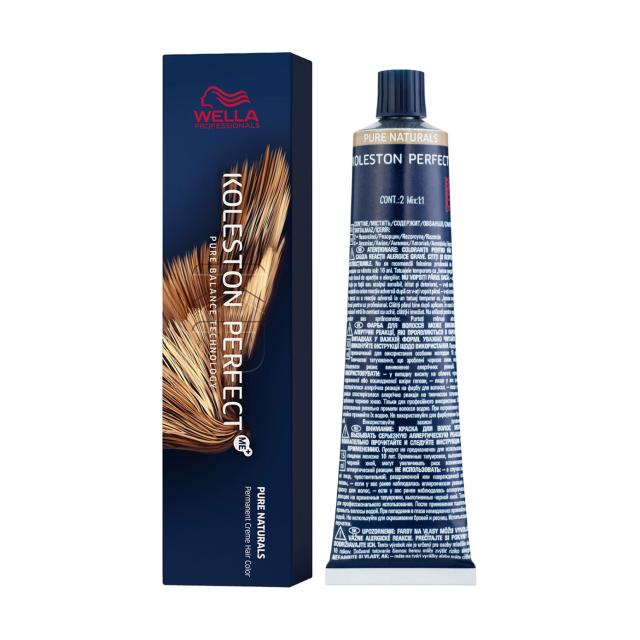 foto стійка крем-фарба для волосся wella professionals koleston perfect pure naturals 7/00, 60 мл