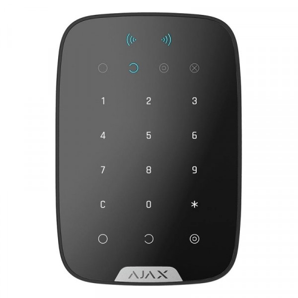 foto пульт для управління приладами ajax keypad plus black (000023069)