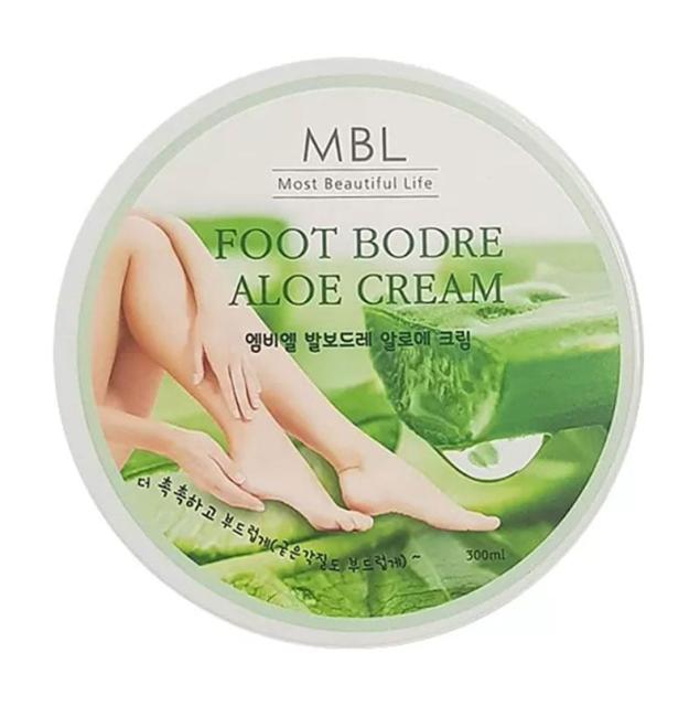 foto крем-дезодорант для ніг проти сухості та натоптишів mbl foot bodre aloe cream з алое, 300 мл