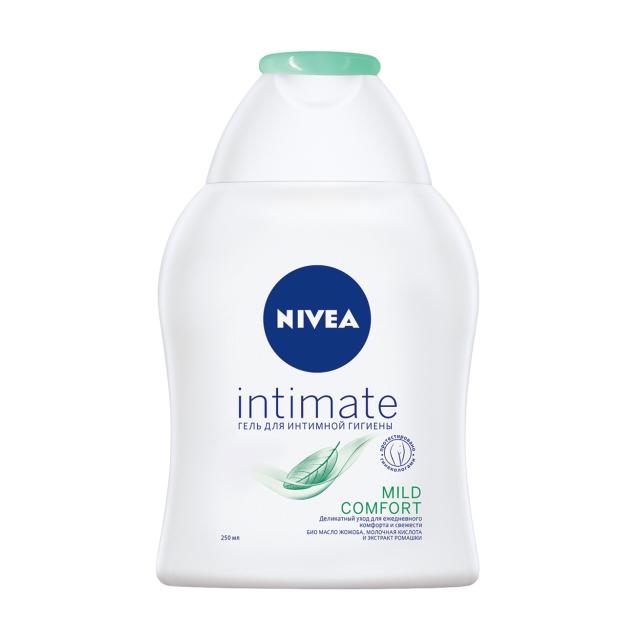 foto гель для інтимної гігієни nivea intimate mild comfort з молочною кислотою, 250 мл