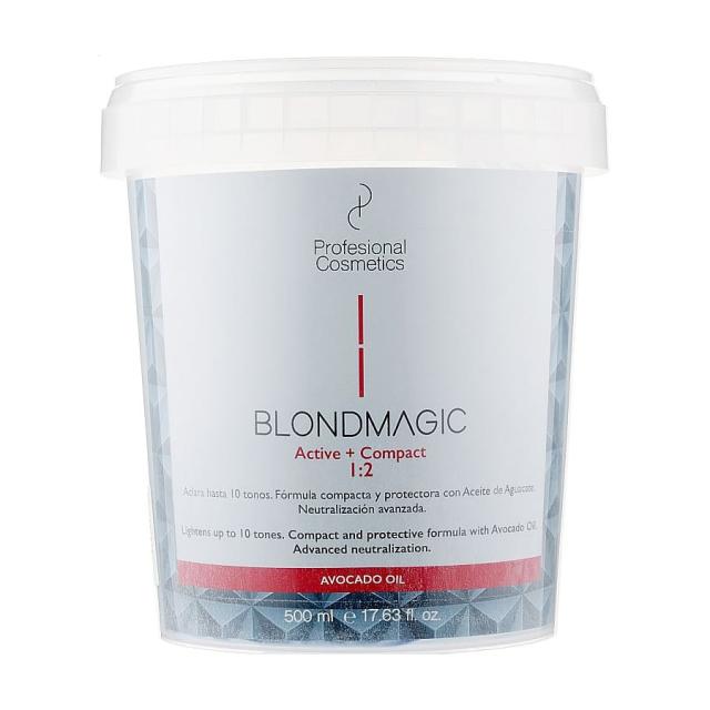foto пудра для освітлення волосся profesional cosmetics blondmagic фіолетова, 500 мл
