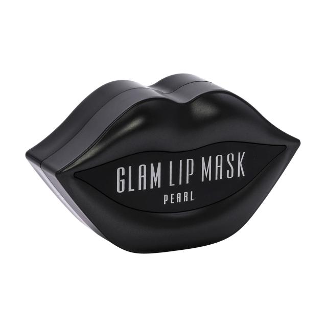 foto розгладжувальна гідрогелева маска для губ beauugreen hydrogel glam lip mask black pearl з екстрактом перлів, 20*50 г