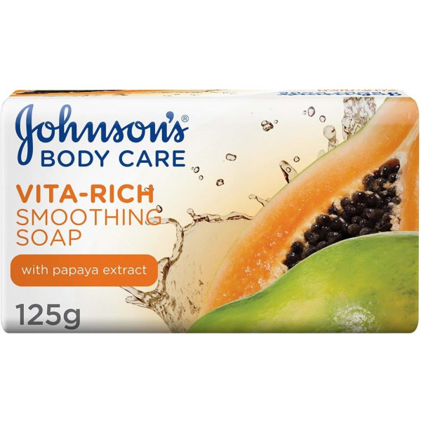 foto тверде мило johnson's body vita rich смягчающее с экстрактом папайи 125 г (3574661239521)