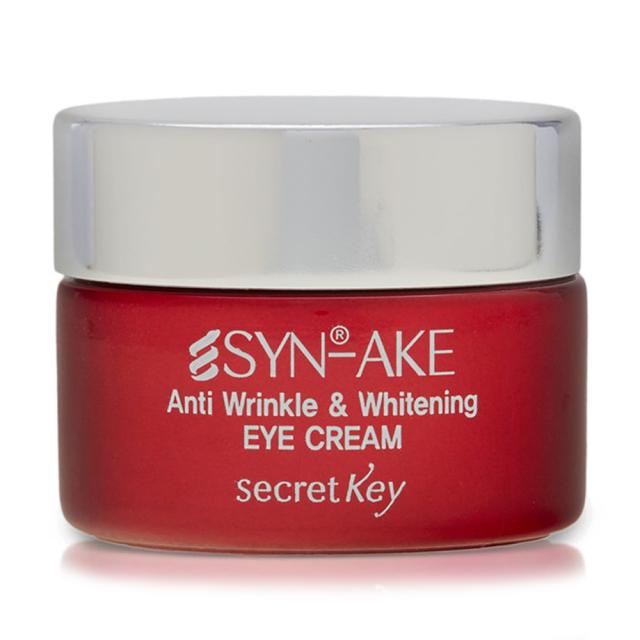 foto антивіковий крем для шкіри навколо очей secret key syn-ake anti wrinkle whitening eye cream, 15 г