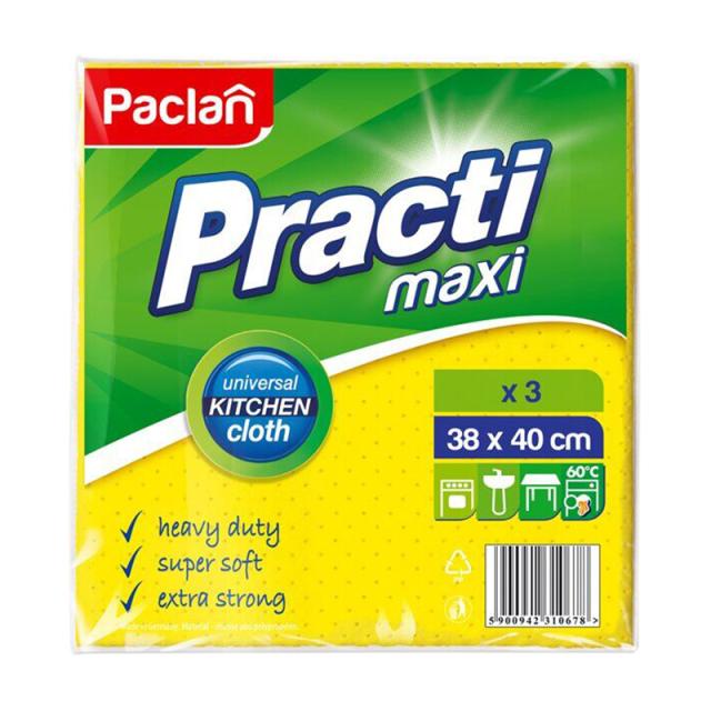 foto ганчірка для прибирання paclan practi maxi, 3 шт