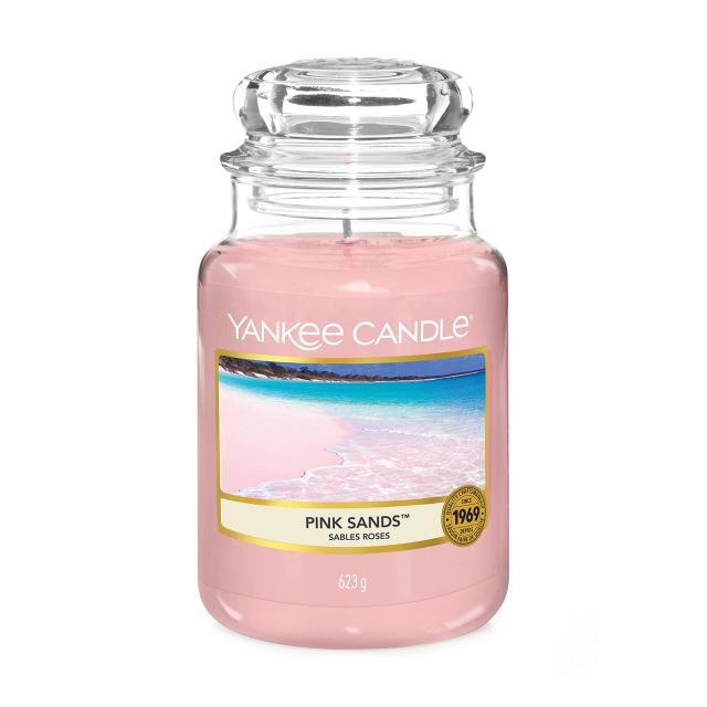 foto ароматична свічка в банці yankee candle pink sands, 623 г