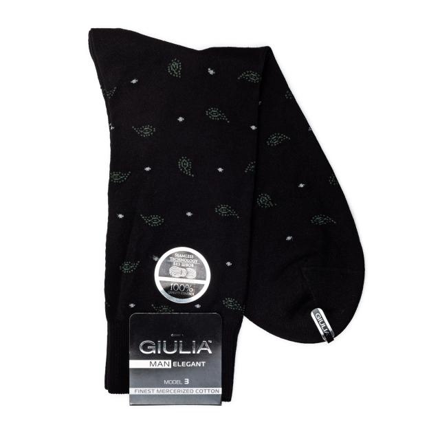 foto шкарпетки чоловічі giulia elegant 305 calzino nero р.45-46