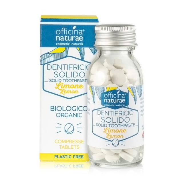 foto зубна паста в таблетках officina naturae solid toothpaste лимонна, 115 шт