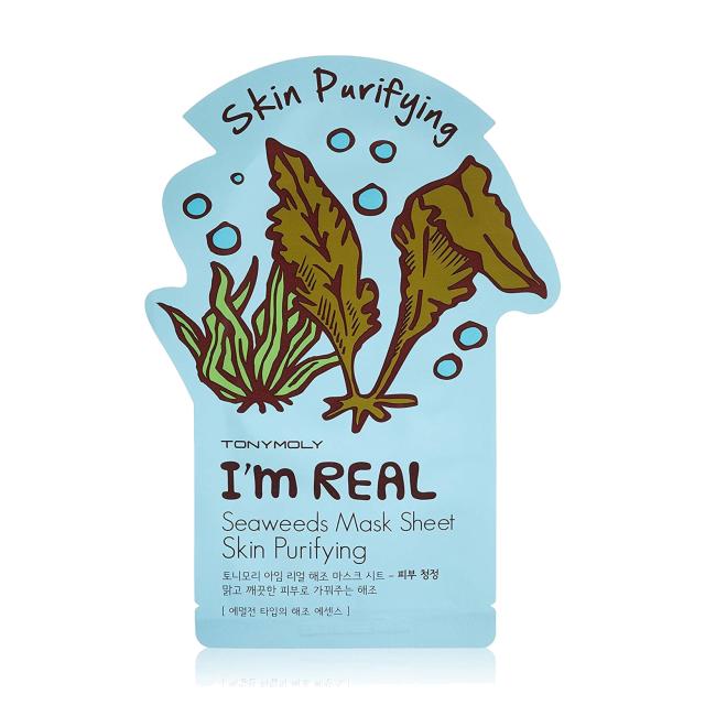 foto тканинна маска для обличчя tony moly im real seaweeds mask sheet, 21 мл