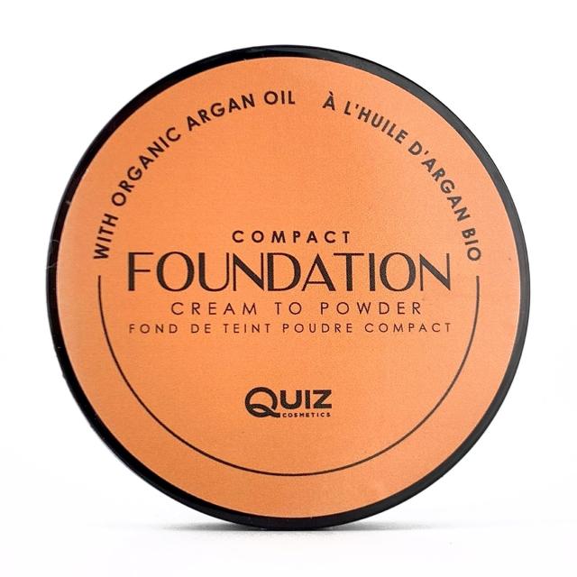 foto компактна крем-пудра для обличчя quiz cosmetics compact foundation cream to powder з олією аргани, 03, 10 г