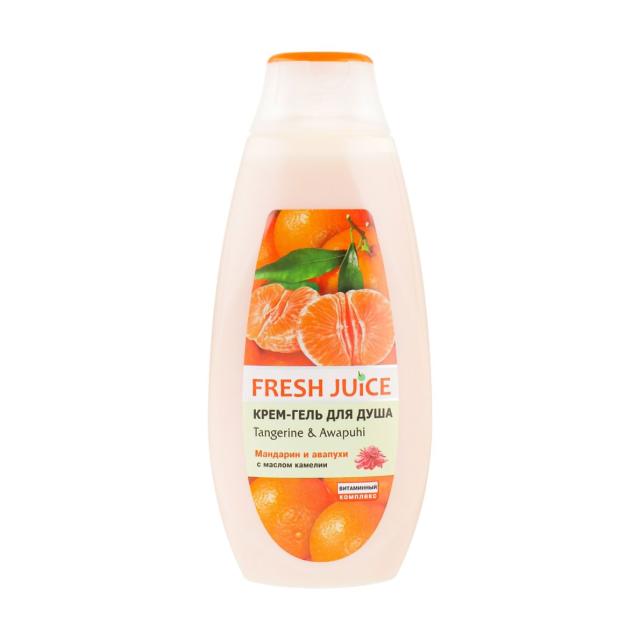foto крем-гель для душу fresh juice tangerine & awapuhi, 400 мл