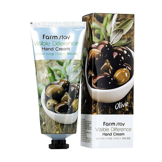 foto крем для рук farm stay visible difference hand cream olive з екстрактом оливи, 100 мл