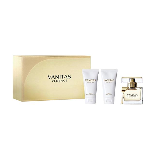 foto парфумований набір жіночий versace vanitas (парфумована вода, 50 мл + гель для душу, 50 мл + лосьйон для тіла, 50 мл)