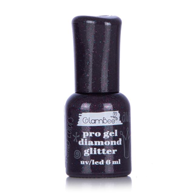foto гель-лак для нігтів glambee progel diamond glitter 123, 6 мл