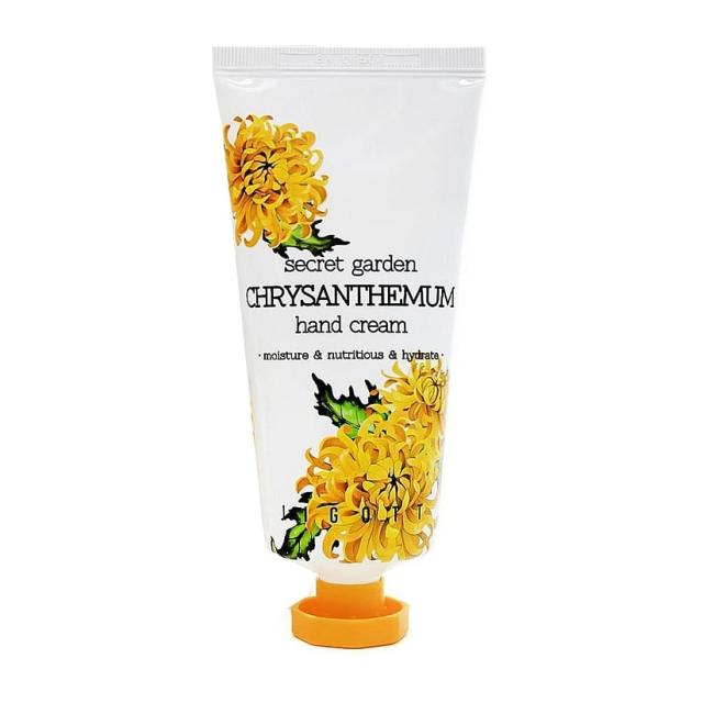 foto крем для рук jigott secret garden chrysanthemum hand cream з екстрактом хризантеми, 100 мл