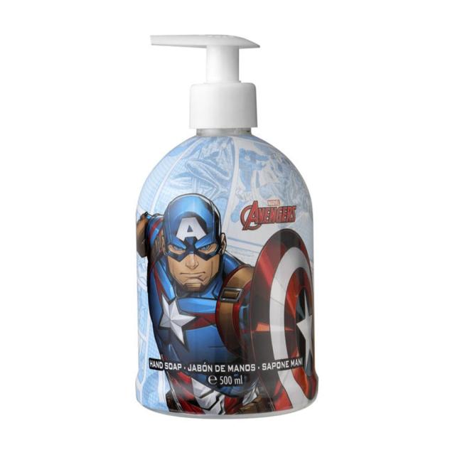 foto рідке мило для рук air-val international captain america hand soap для хлопчиків, 500 мл