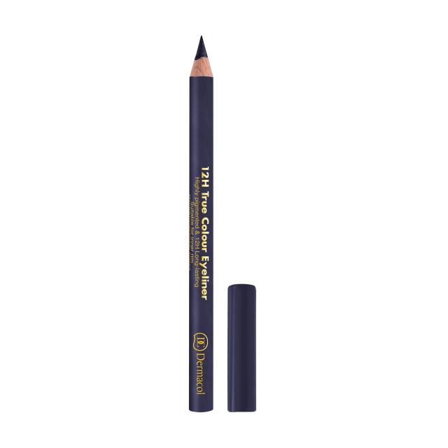 foto олівець для очей dermacol true colour 12h стійкий (сірий) 07, 2г