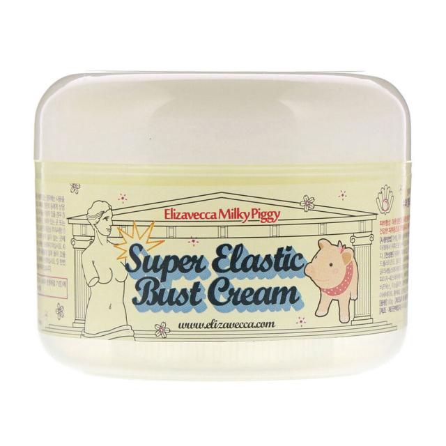 foto крем для надання пружності та еластичності шкірі грудей elizavecca milky piggy super elastic bust cream, 100 мл