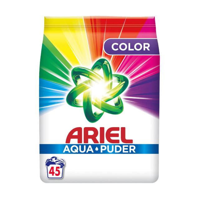foto пральний порошок ariel aqua puder color 45 циклів прання, 2.925 кг