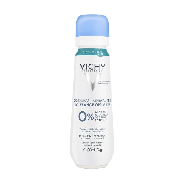 foto мінеральний дезодорант vichy deodorant mineral spray 48h жіночий, для дуже чутливої шкіри, 100 мл