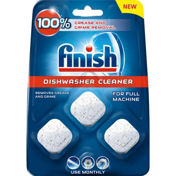 foto засіб для чищення посудомийних машин finish dishwasher cleaner таблетка 3 шт. (5900627073003)