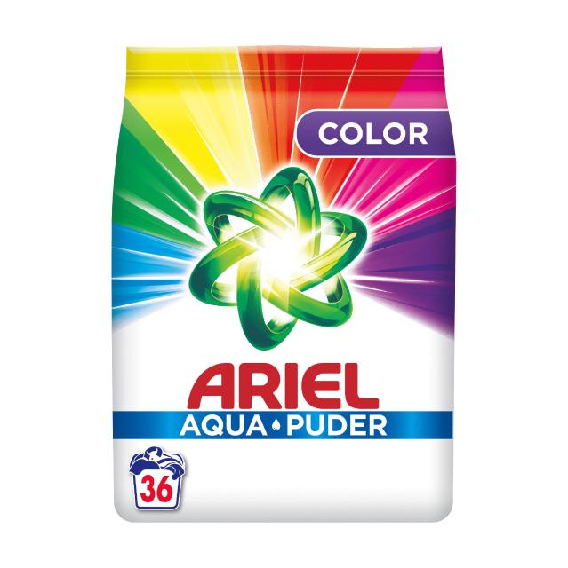 foto пральний порошок ariel aqua puder color 36 циклів прання, 2.34 кг