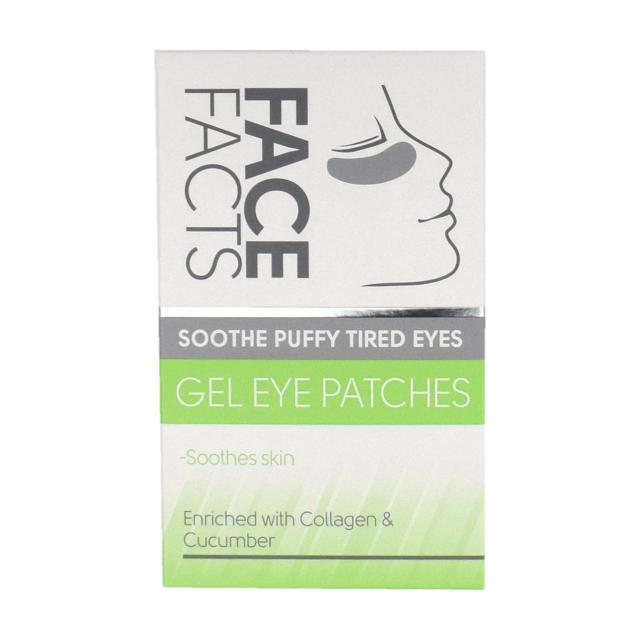 foto патчі під очі гелеві face facts soothe puffy tired gel eye patches, 8 шт