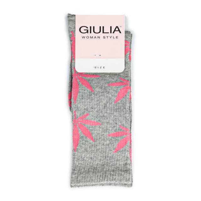 foto шкарпетки жіночі giulia wrl-001 melange gamb light grey rose р.39-40