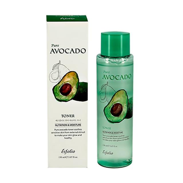 foto тонер для обличчя esfolio pure avocado toner з екстрактом авокадо, 150 мл