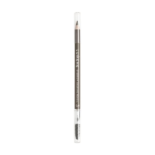 foto олівець для брів зі щіточкою lumene eyebrow shaping pencil, 3 brown, 1.08 г