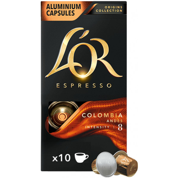 foto кава у капсулах l`or espresso colombia 10 шт.