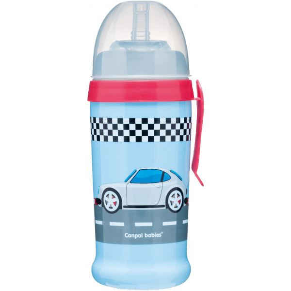 foto поїльник-непроливайка дитячий canpol babies racing машини (темно-синій), 350 мл. (56/516_blud)