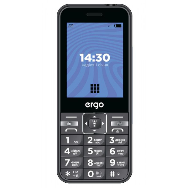 foto мобільний телефон ergo e281 dual sim black