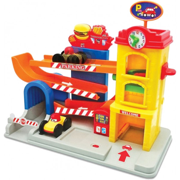 foto ігровий набір для малюка kiddieland цікавий гараж (звук) (055707)