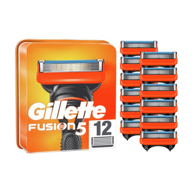 foto змінні картриджі для гоління gillette fusion5, чоловічі, 12 шт