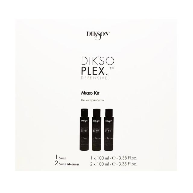 foto набір для догляду за волоссям dikson dikso plex defensive micro kit (спецзасіб для волосся, 100 мл + рідкий крем для волосся, 2*100 мл)