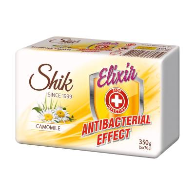 Podrobnoe foto мило тверде шик elixir antibacterial effect camomile, 5*70 г