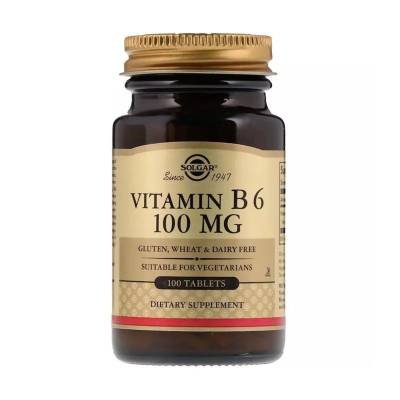 Podrobnoe foto харчова добавка вітаміни в таблетках solgar vitamin b6 100 мг, 100 шт
